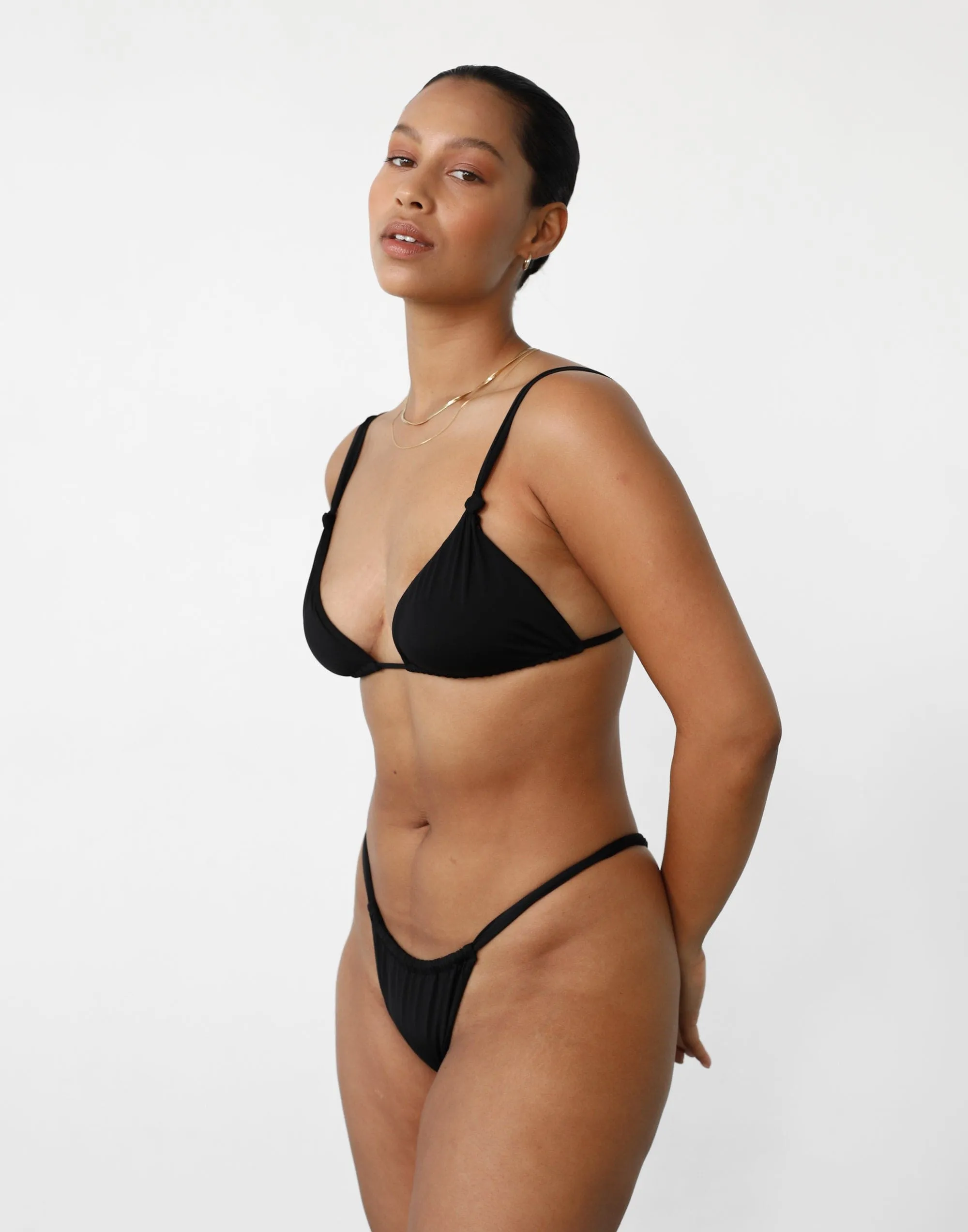 Laguna Triangle Bikini Top (Black)