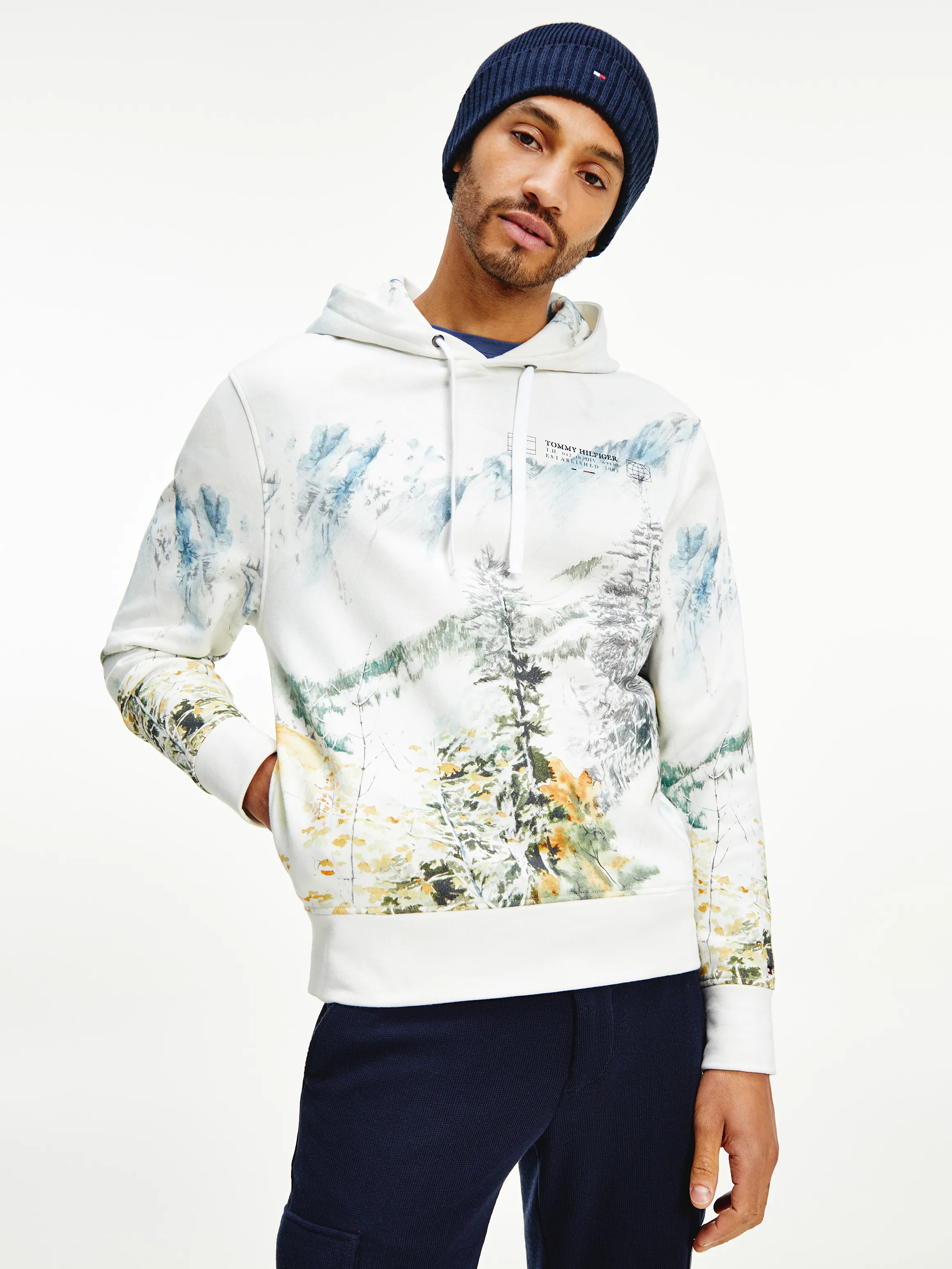 Landscape Print Organic Hoodie | Hoodies | Tommy Hilfiger