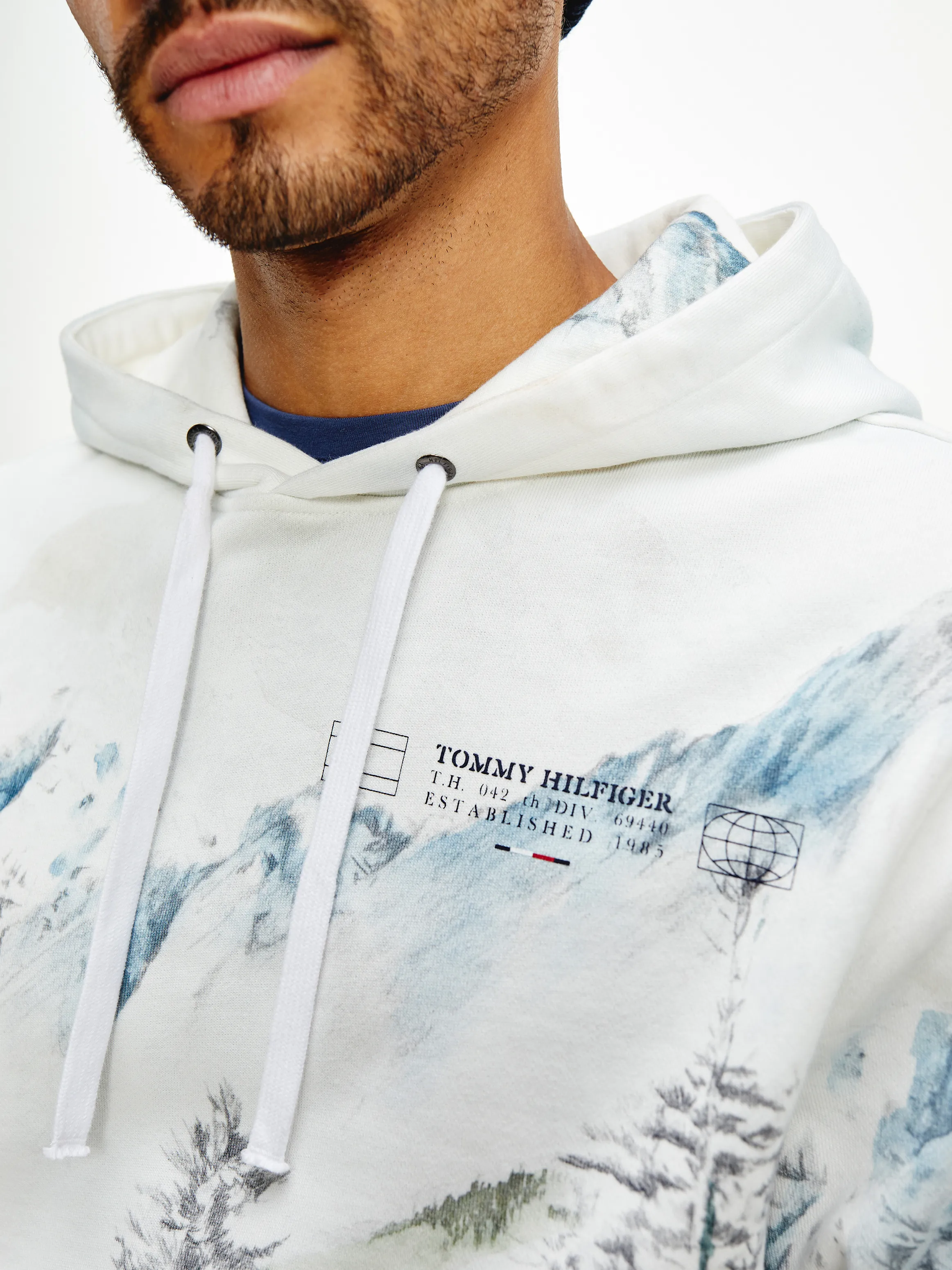 Landscape Print Organic Hoodie | Hoodies | Tommy Hilfiger