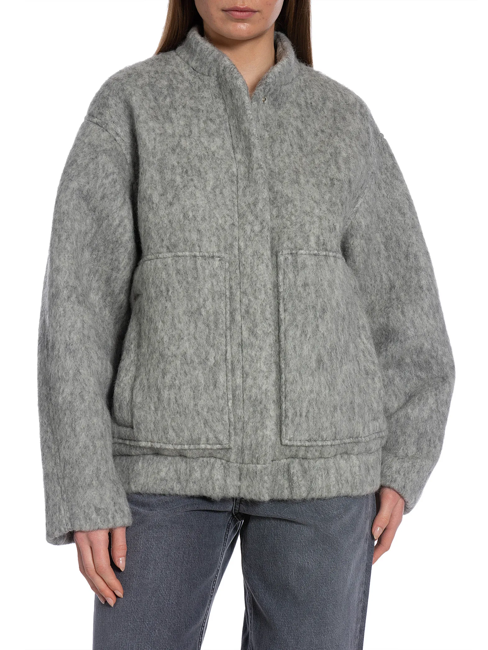 LEVETE ROOM JACKET FELIZIA LIGHT GREY MEL