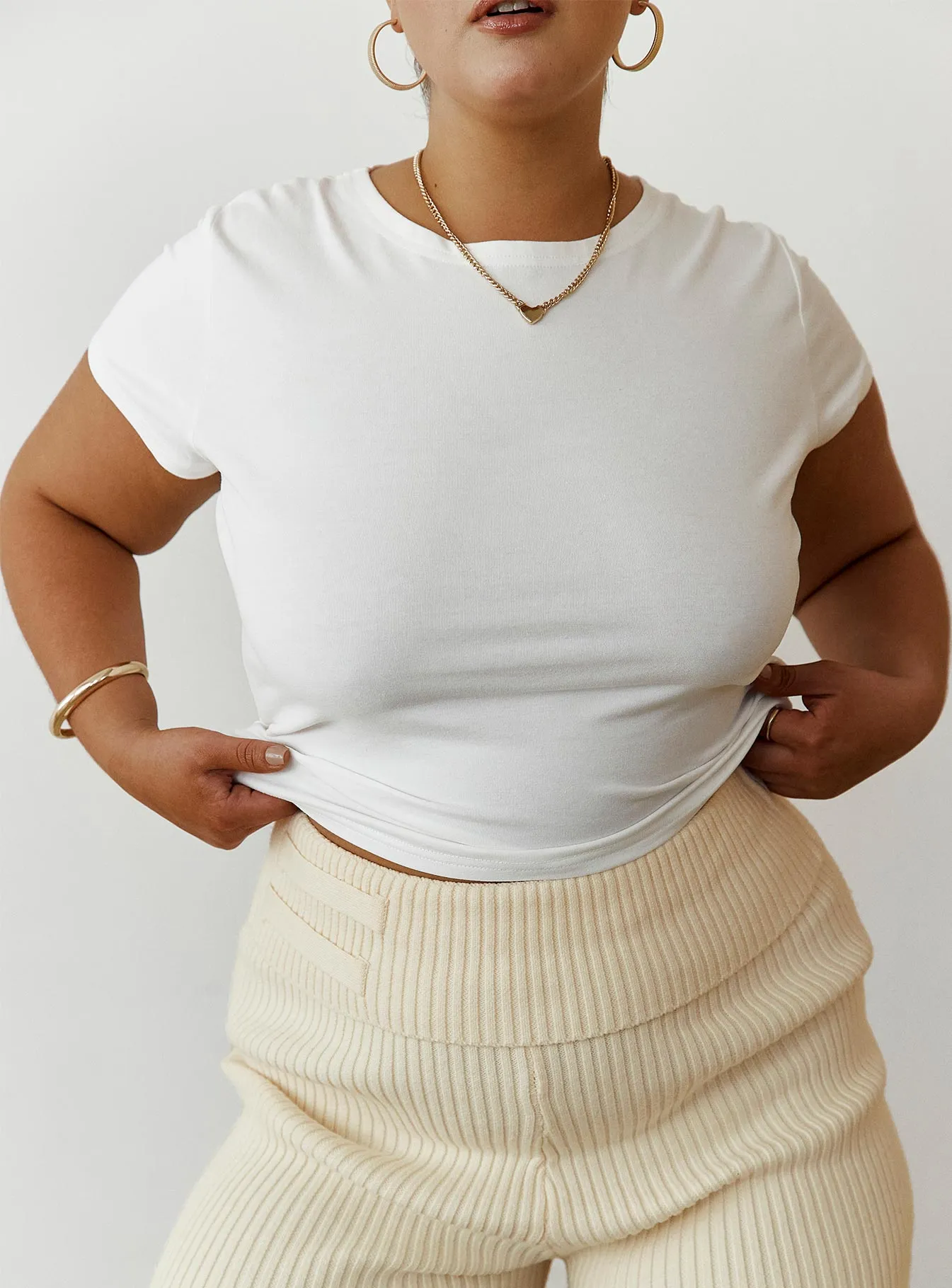 Lex Top White Curve