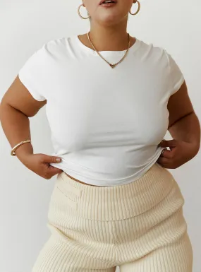 Lex Top White Curve