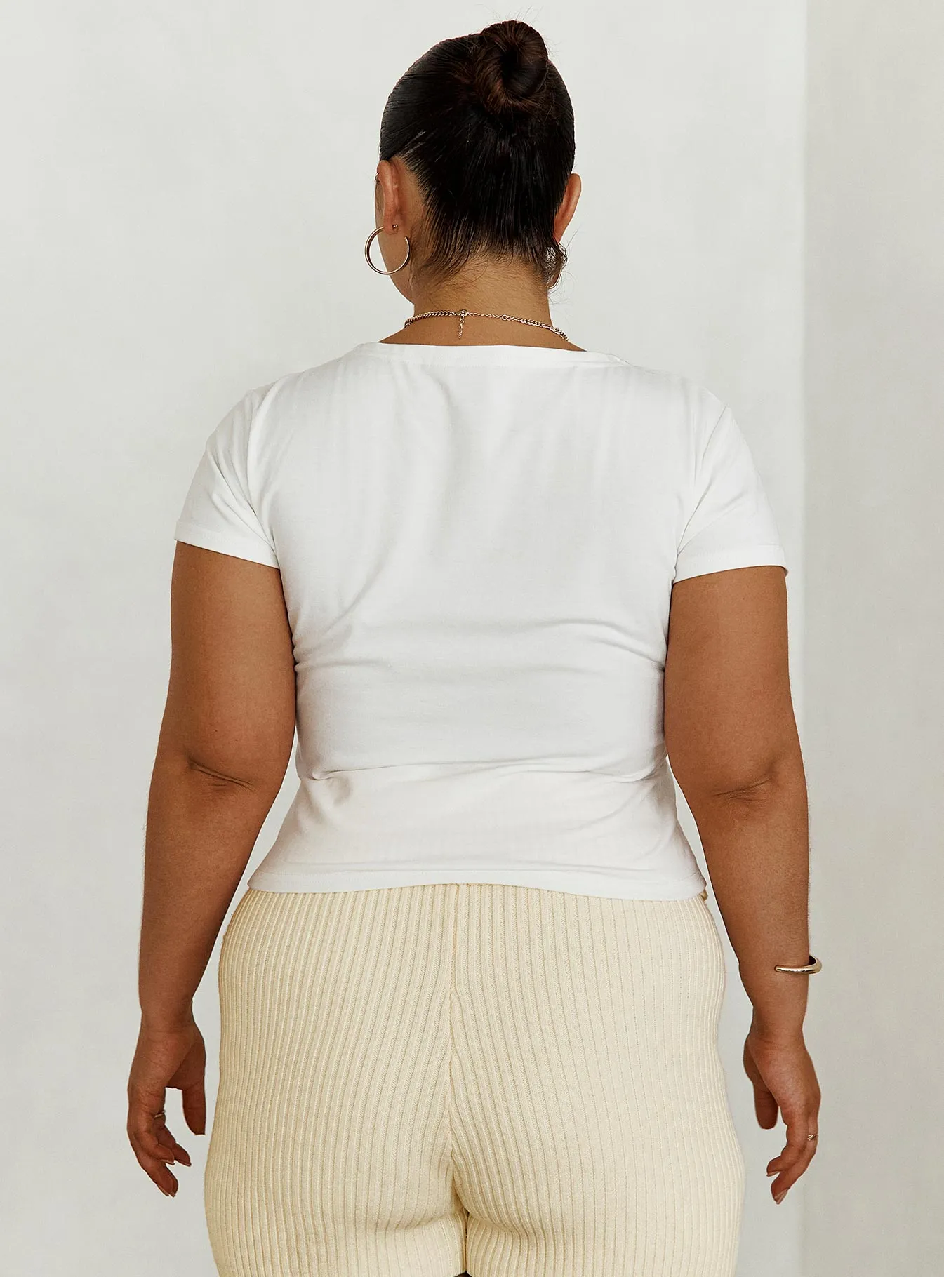 Lex Top White Curve