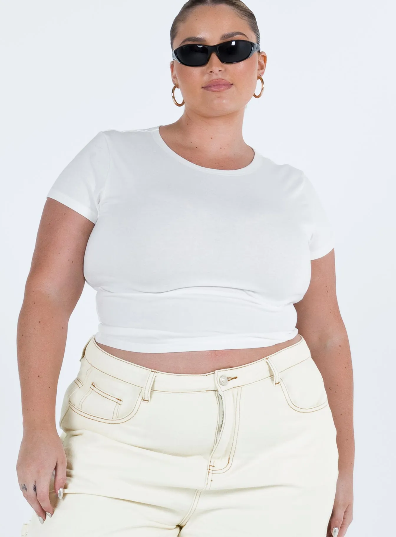 Lex Top White Curve