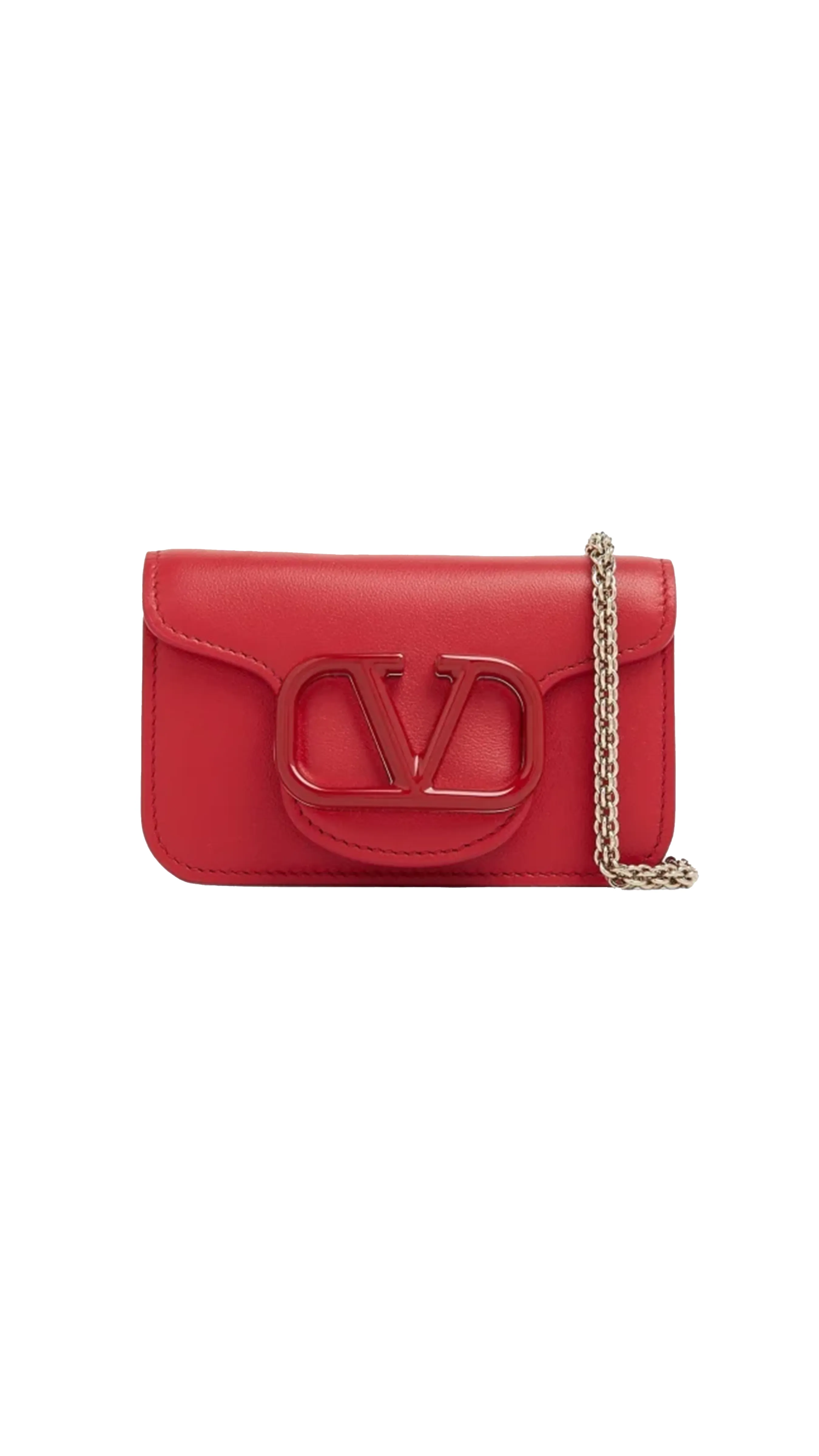 Locò Calfskin Shoulder Bag - Red