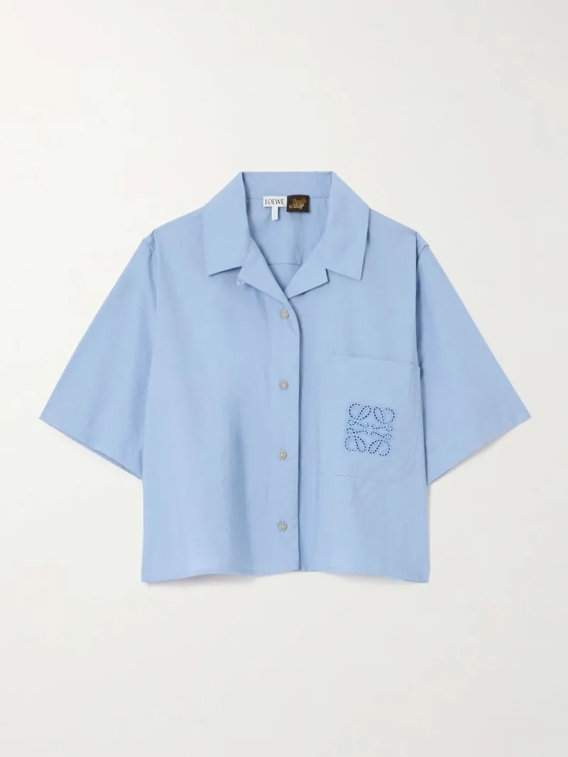 LOEWE  |Cropped shirt in cotton blend