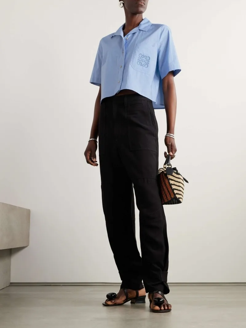 LOEWE  |Cropped shirt in cotton blend