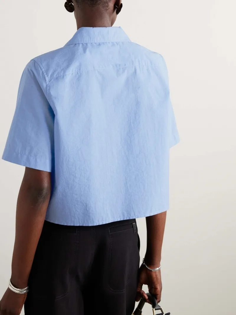 LOEWE  |Cropped shirt in cotton blend