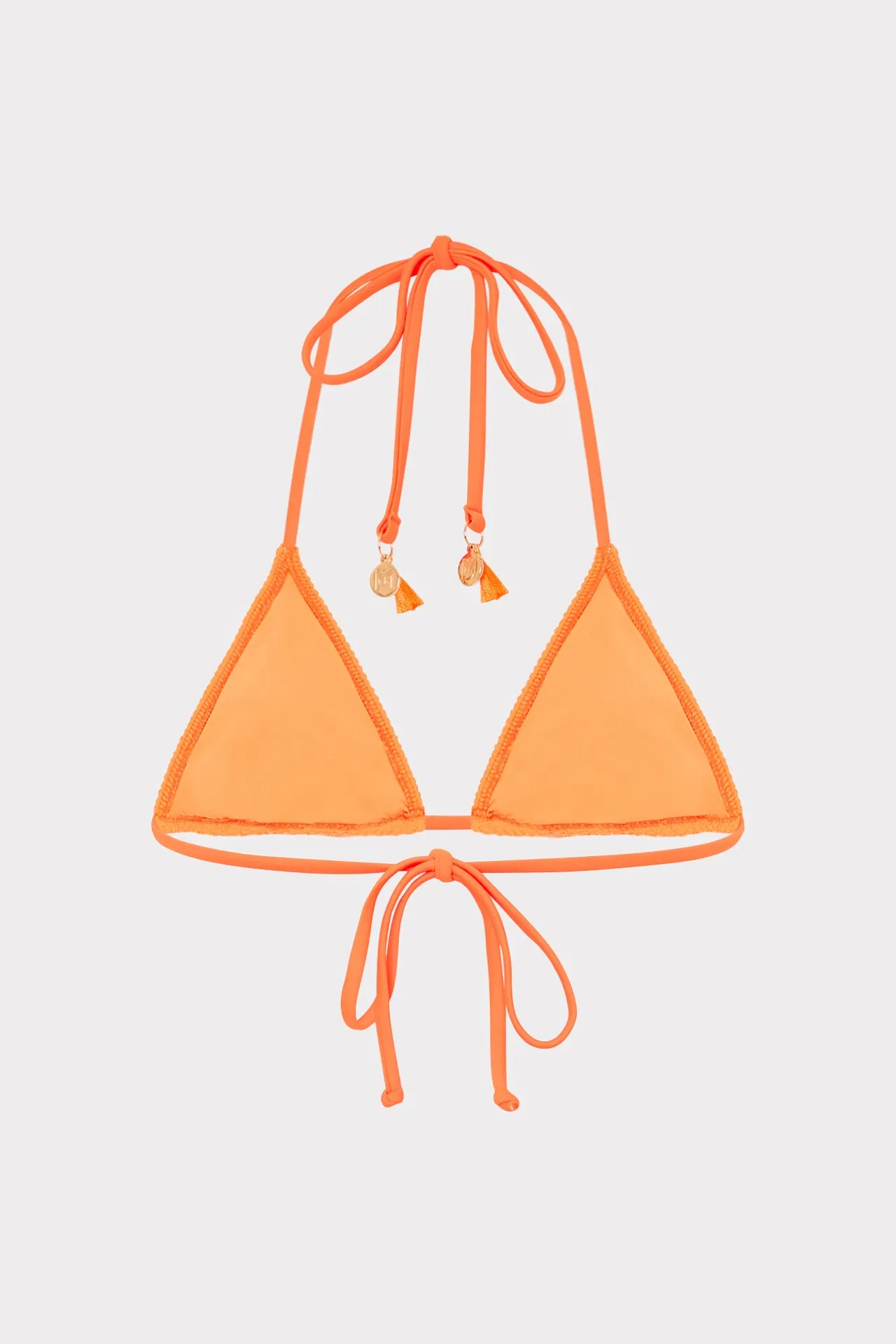 Lori Textured Triangle Bikini Top