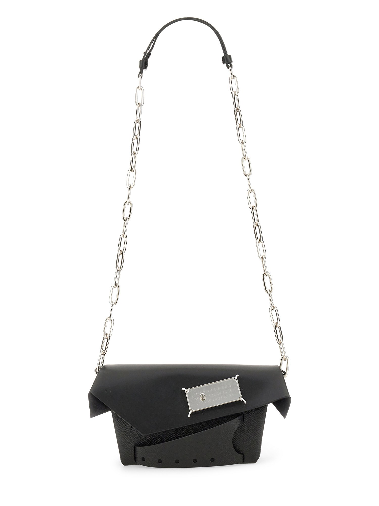 MAISON MARGIELA    SNATCHED SMALL LEATHER BAG