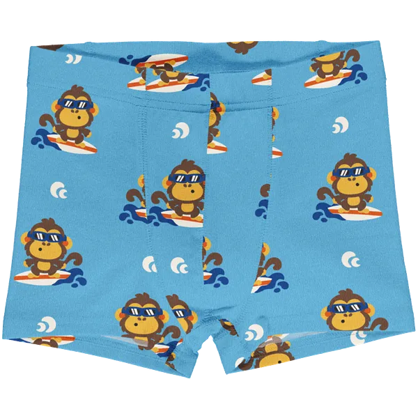 Maxomorra Monkey Organic Cotton Boxer Shorts