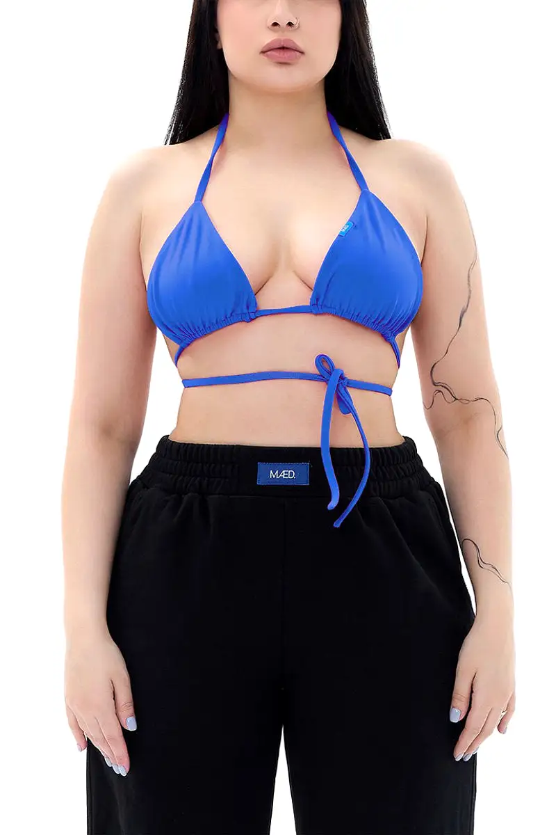 MD Bikini Top - Matte Electric Blue