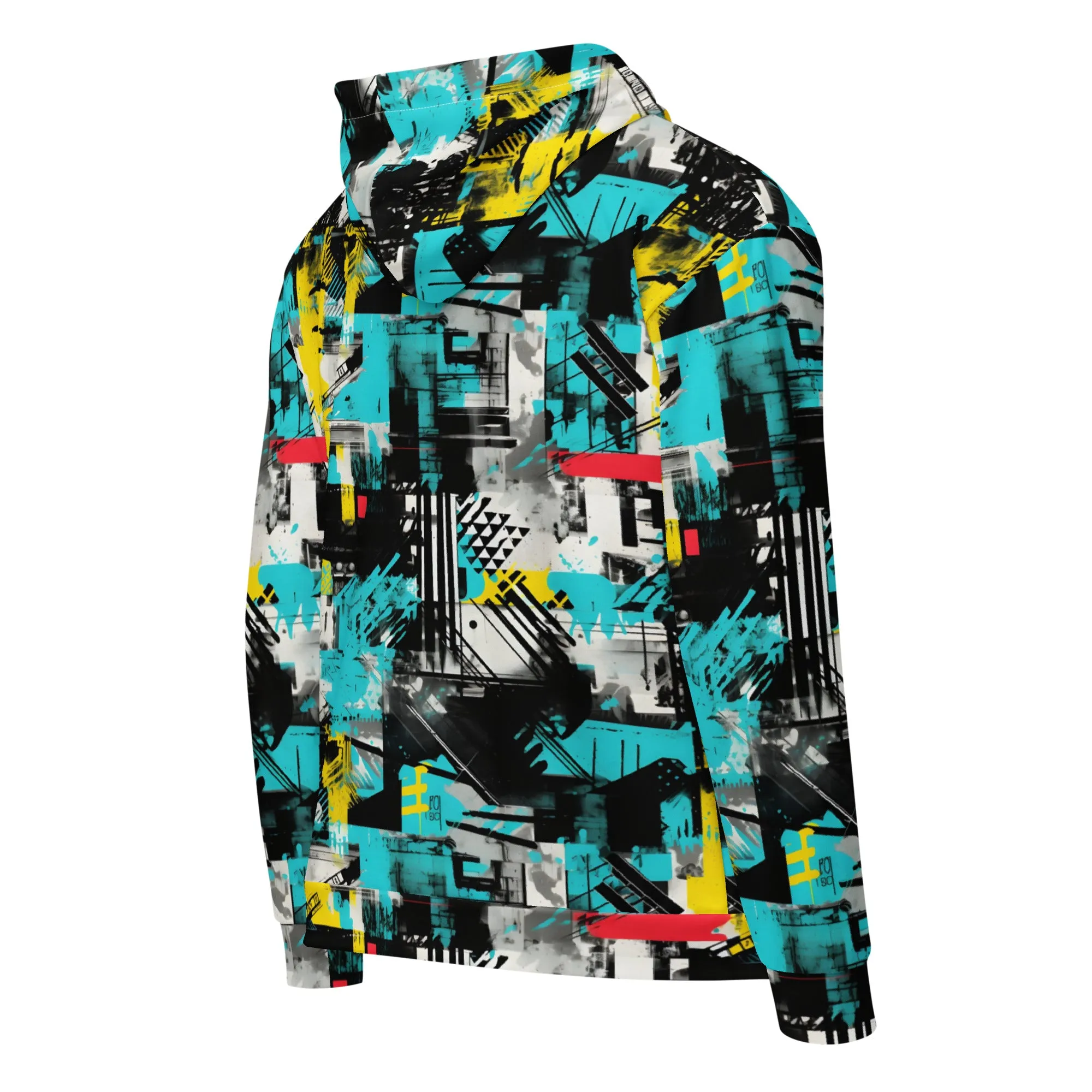 Mens Zip Hoodie - Tropical Thunder 001