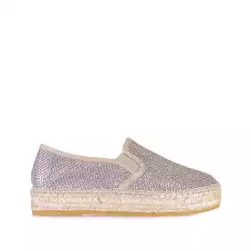 Metallic Cotton Blend Espadrilles for Women - Fonda-S