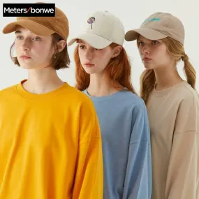 Metersbonwe Basic Hoodies For Women Streetwear Female Autumn Solid Colour Hoodies Casual Sweatshirt 2019 New Hip Pop Tops