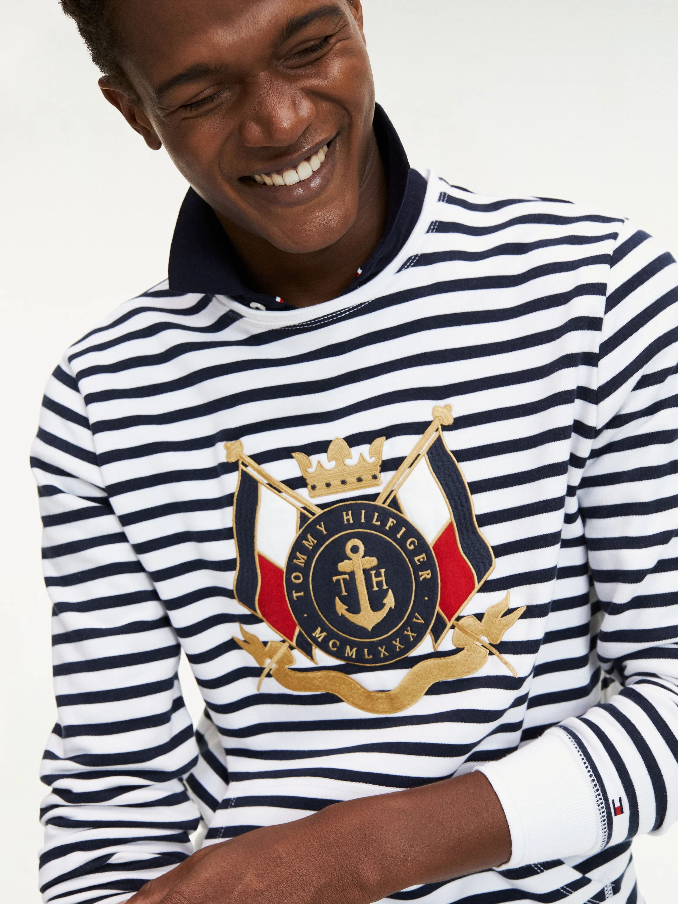 Nautical Logo Stripe Sweatshirt | Hoodies | Tommy Hilfiger