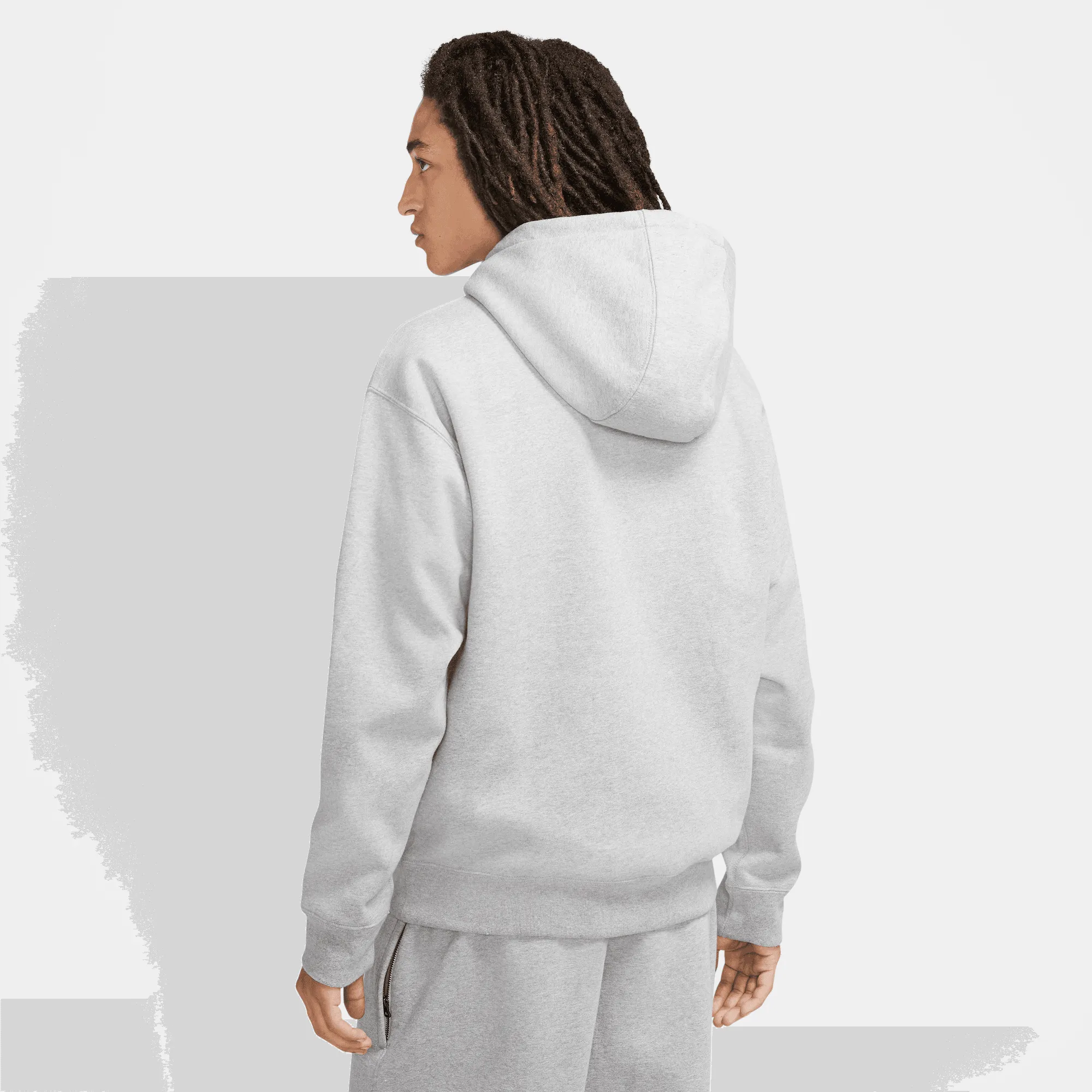 Nike Solo Swoosh Grey Hoodie