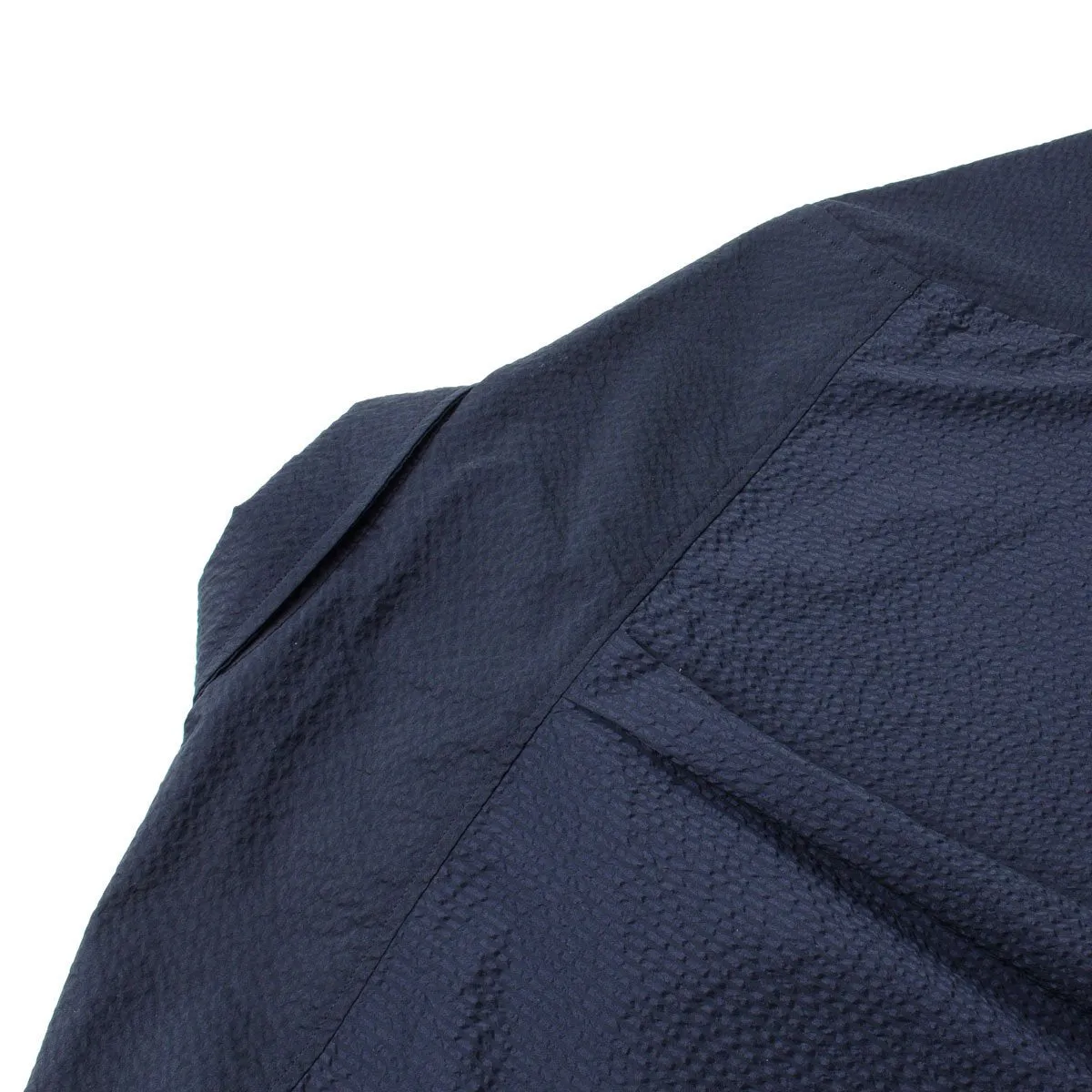 Norse Projects - Osvald Seersucker Shirt - Dark Navy