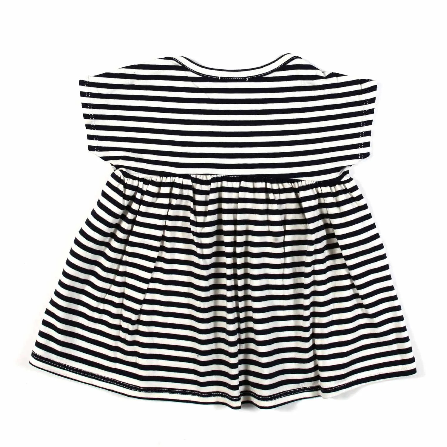 One More In The Family Lia Midnight Blue And White Striped Mini Dress