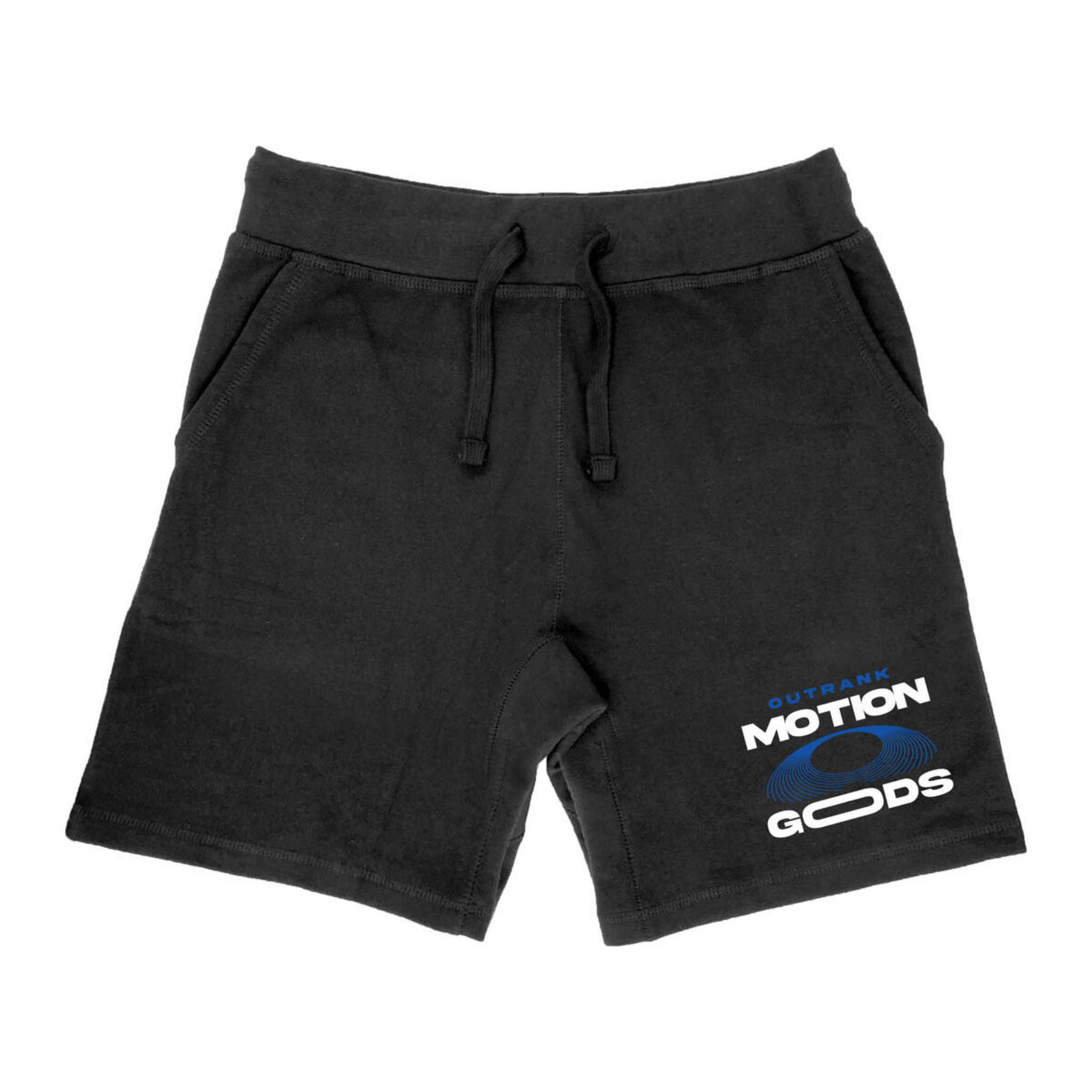 Outrank Motion Gods Embroidered Shorts (Black/Royal)