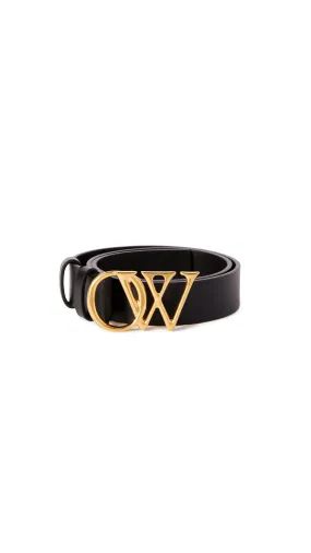 OW Initials Belt 30 - Black