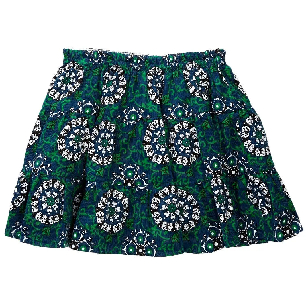 Paisley Corduroy Skirt