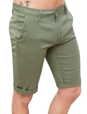 PANTALONE CORTO UOMO DIAMOND CASUAL VERDE SHORTS BERMUDA PANTALONCINO SLIM FIT