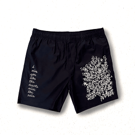 PHX GEN Desert Shorts - Miss The Rain Chainstitch - Black