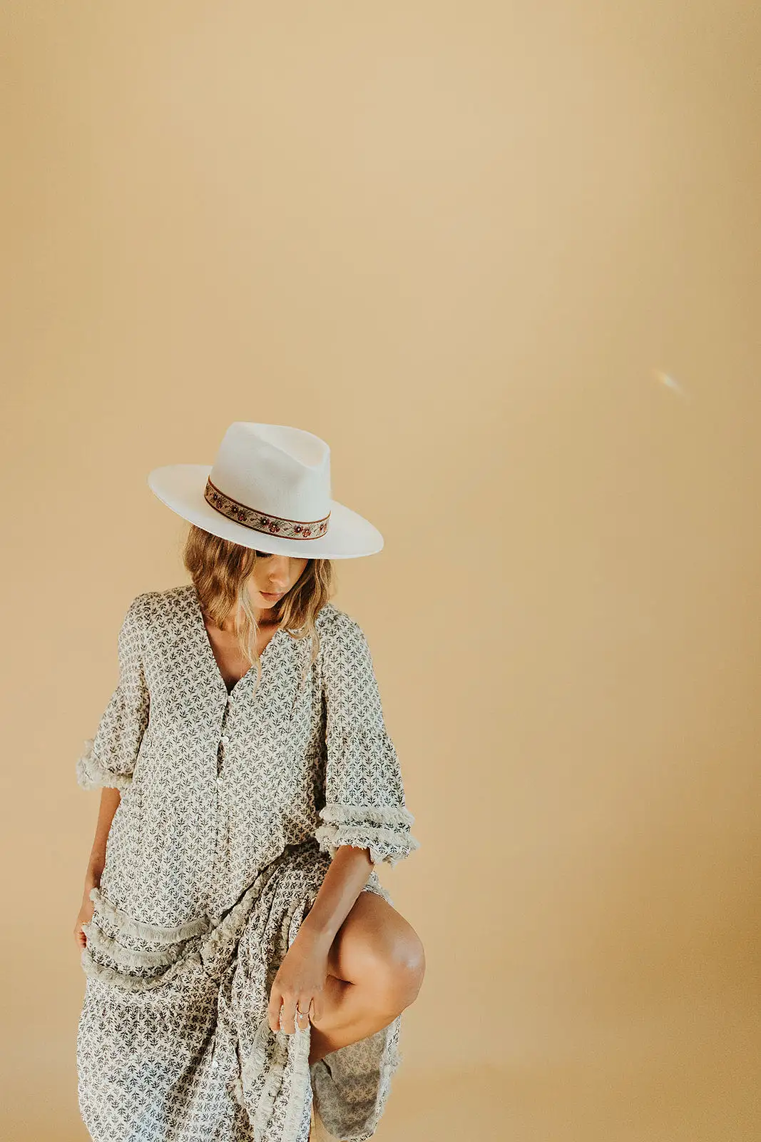 Piper & Scoot: The Soho Fringe Maxi Dress in Cream