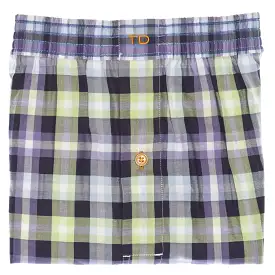 Purple Check Boxer Short