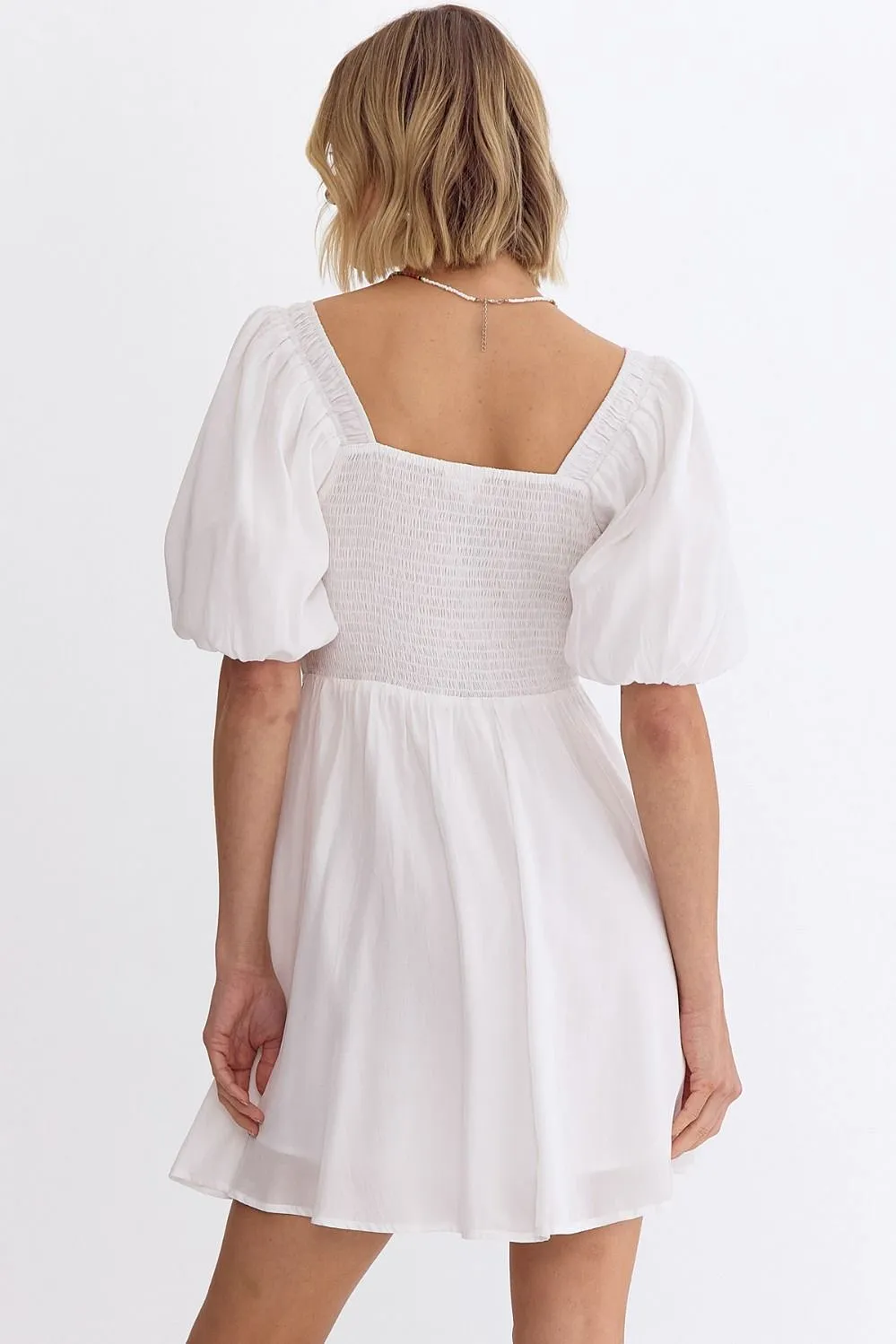 Set You Free Dress Off White