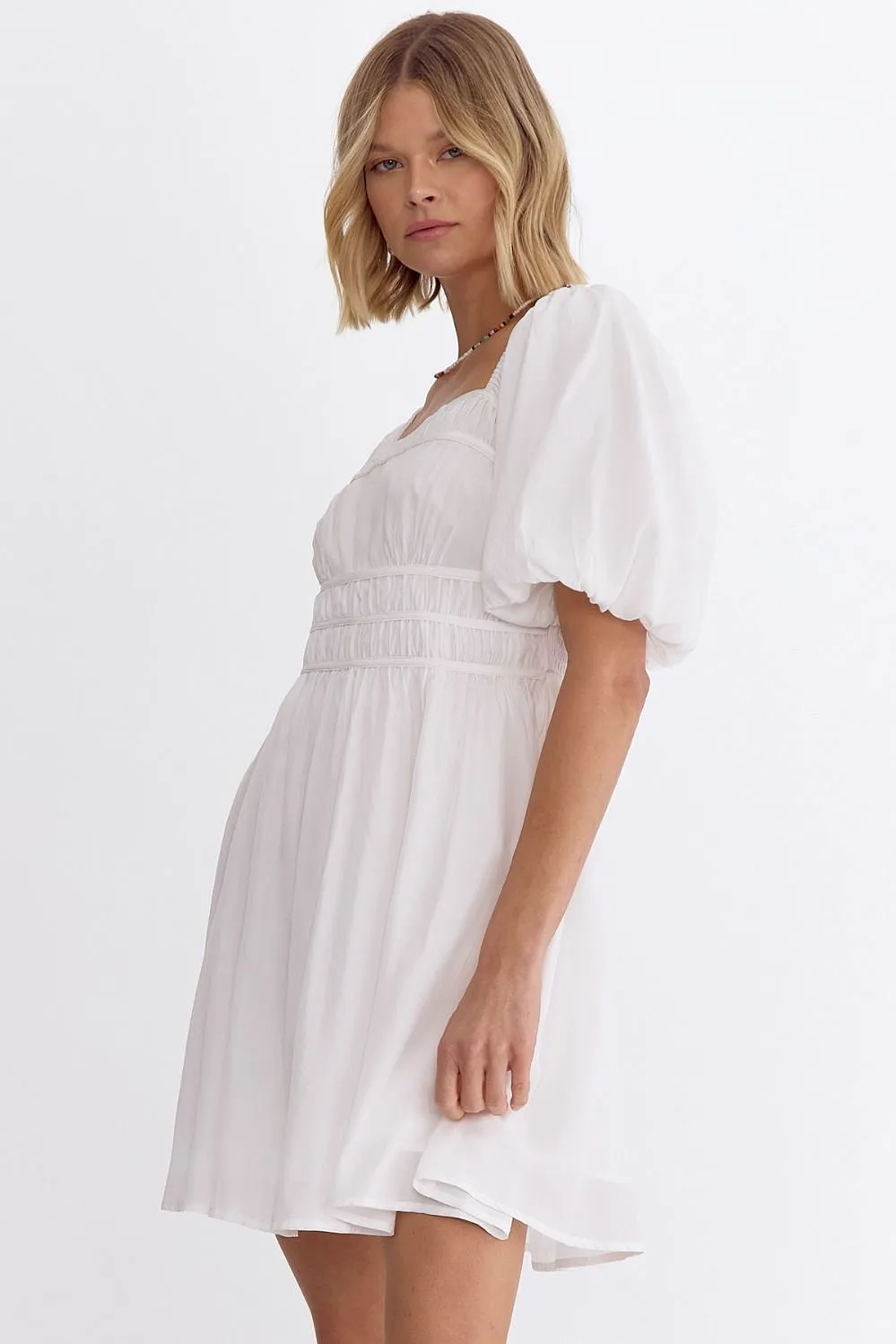 Set You Free Dress Off White