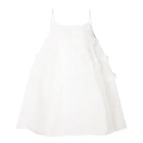 SISTER JANE Breeze Organza Mini Babydoll Dress - White