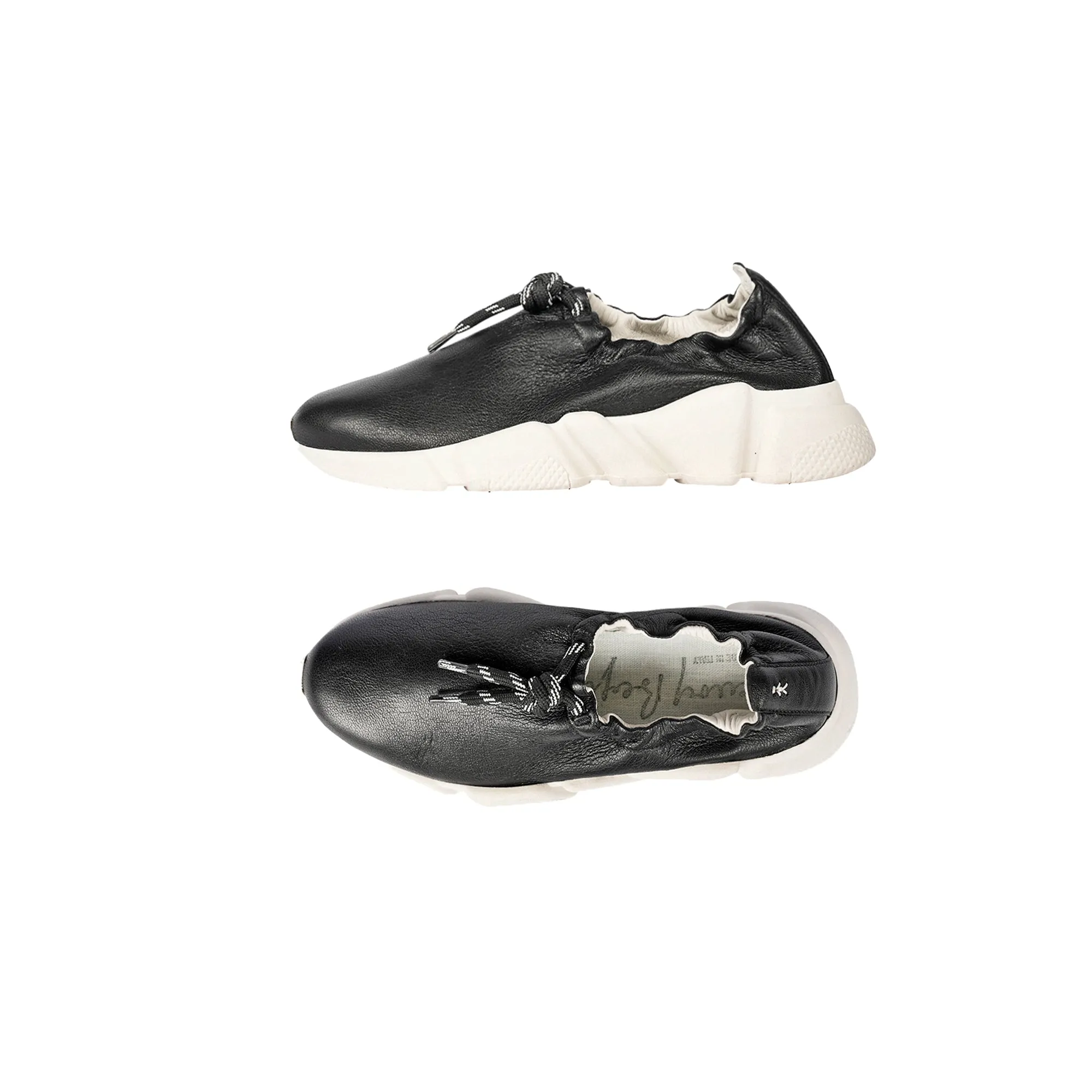 Slip On Lacci Vegetal Wash Black