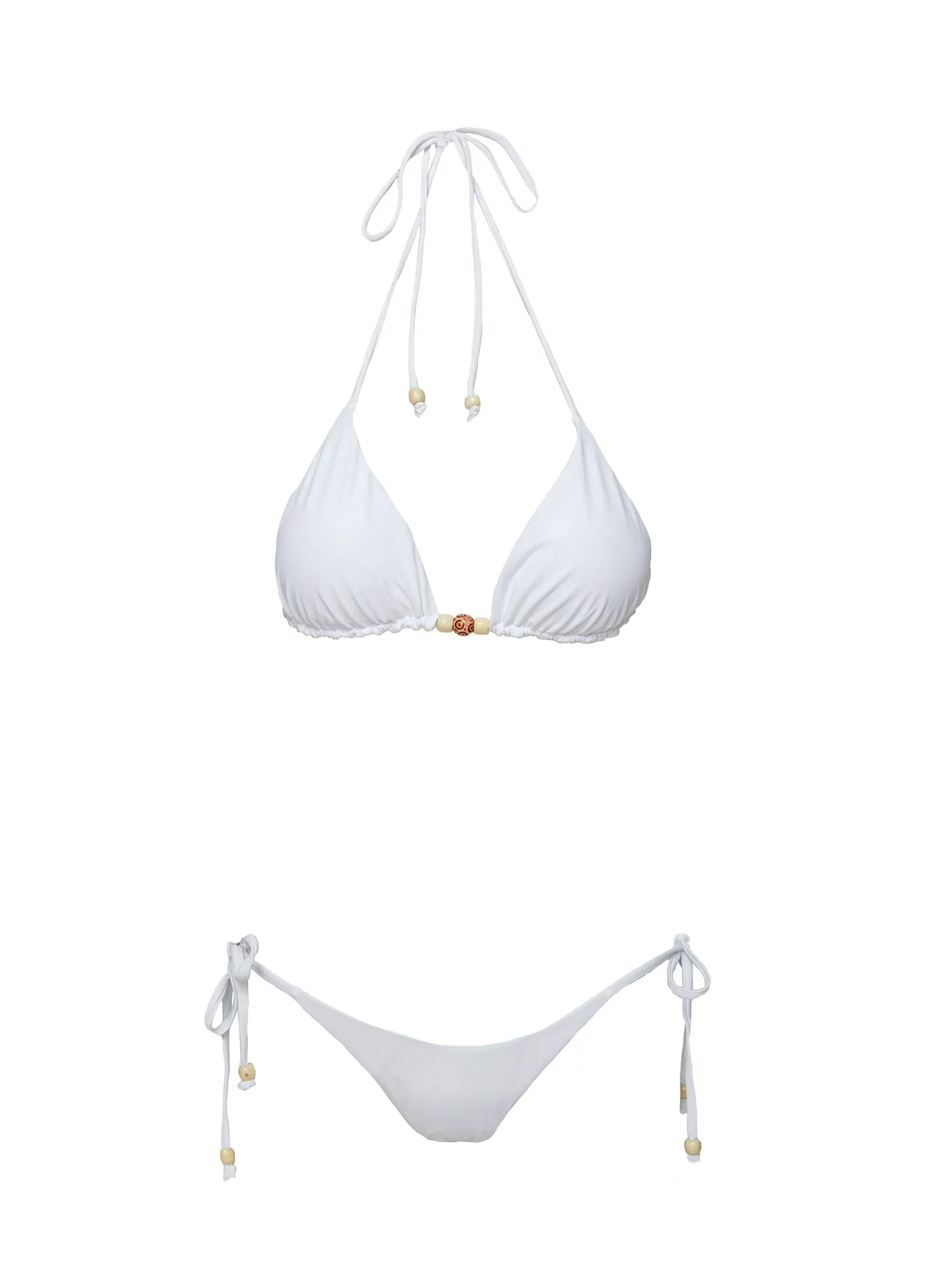 Smithie Triangle Bikini Top White