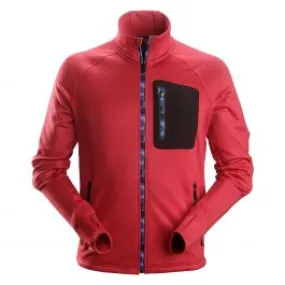 Snickers 8001 FlexiWork, Stretch Fleece Jacket - Chili Red