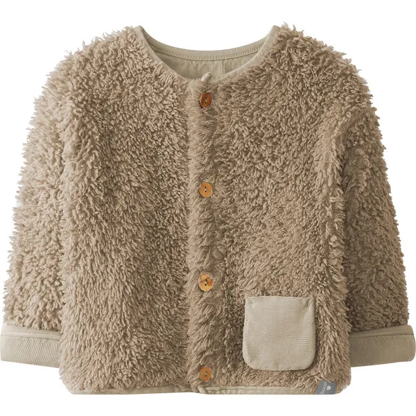 Snug Fuzzy Jacket, Beige