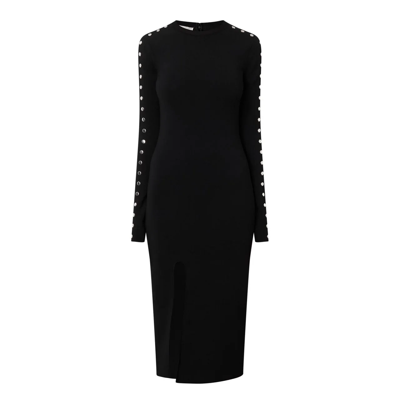 STELLA MCCARTNEY Stud-Detail Knitted Dress - Black