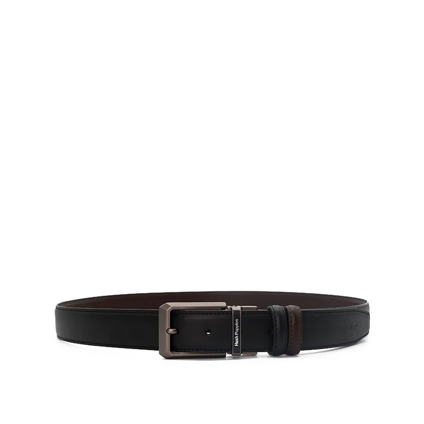 Storm Pin Clip Reversible Men's Belt - Black & Dark Brown