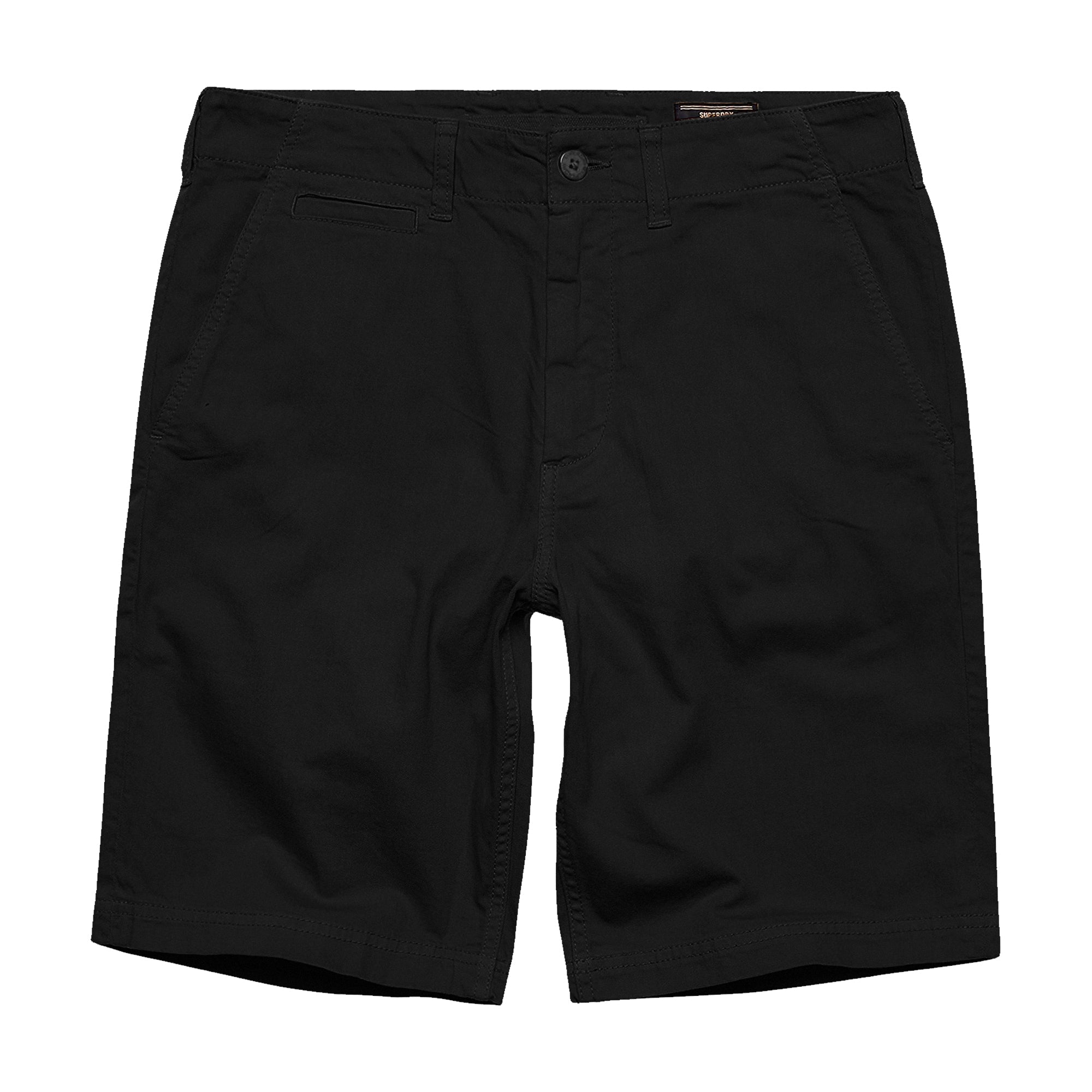 Superdry Vintage Officer Chino Shorts - Black