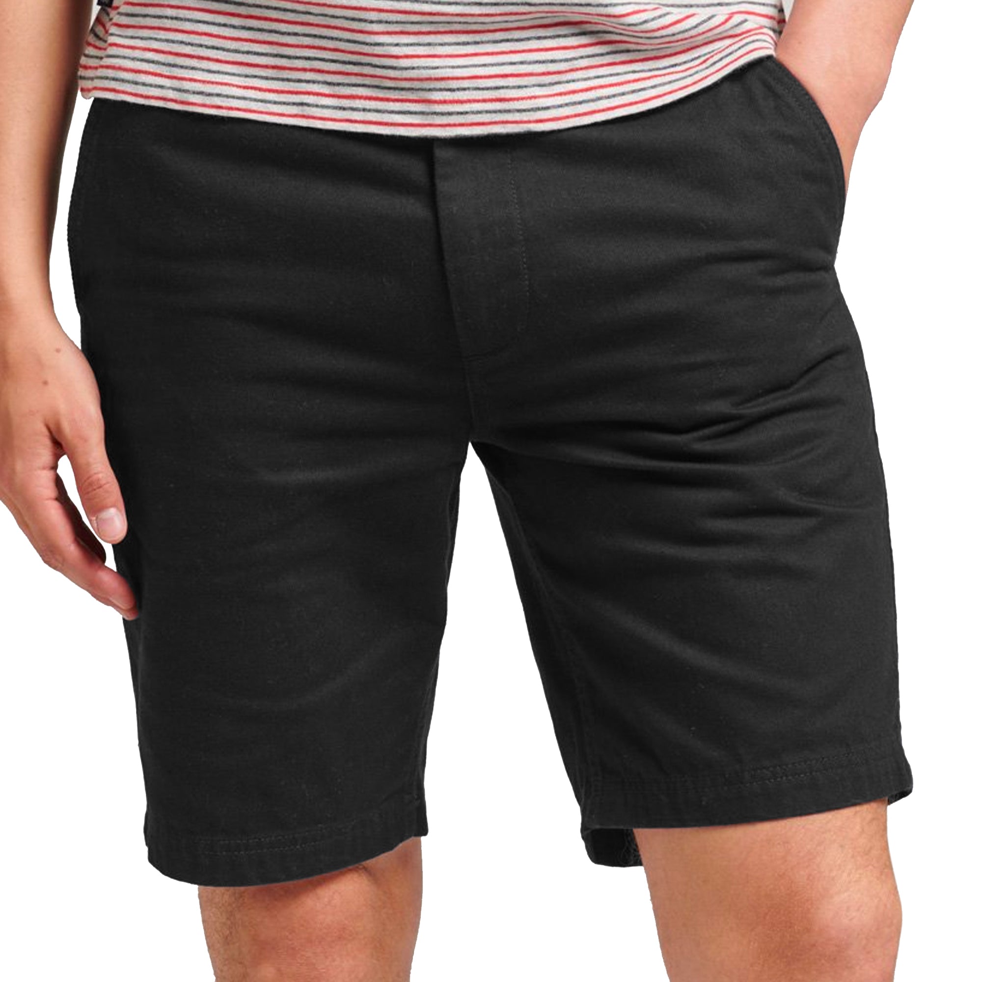 Superdry Vintage Officer Chino Shorts - Black