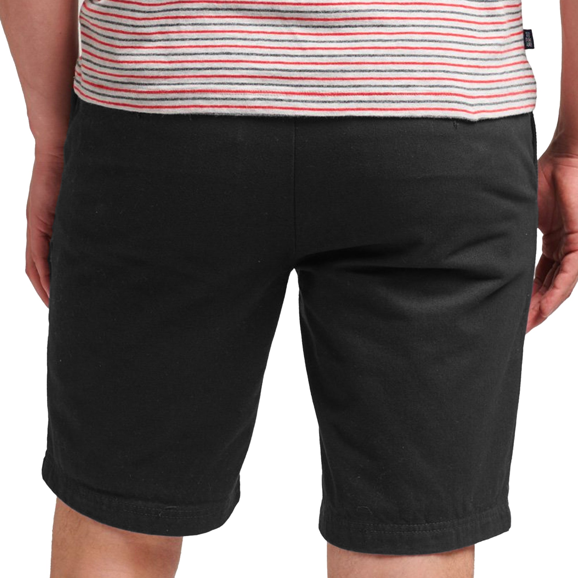 Superdry Vintage Officer Chino Shorts - Black