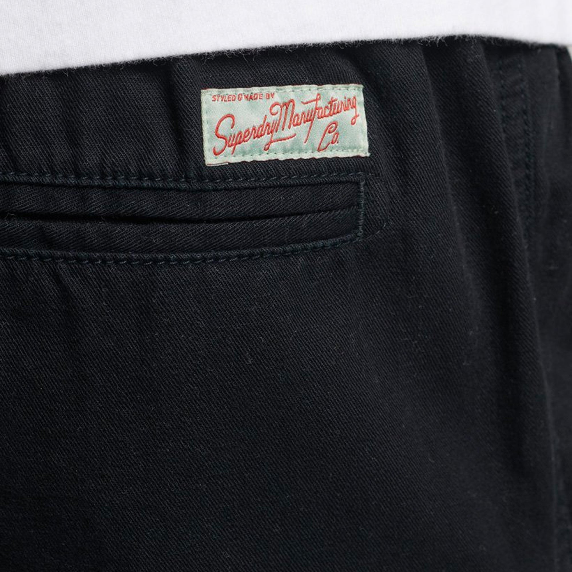 Superdry Vintage Overdyed Shorts - Black