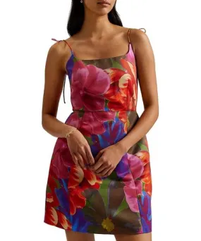 Ted Baker Jyneen Floral Fitted Bodice Mini Dress