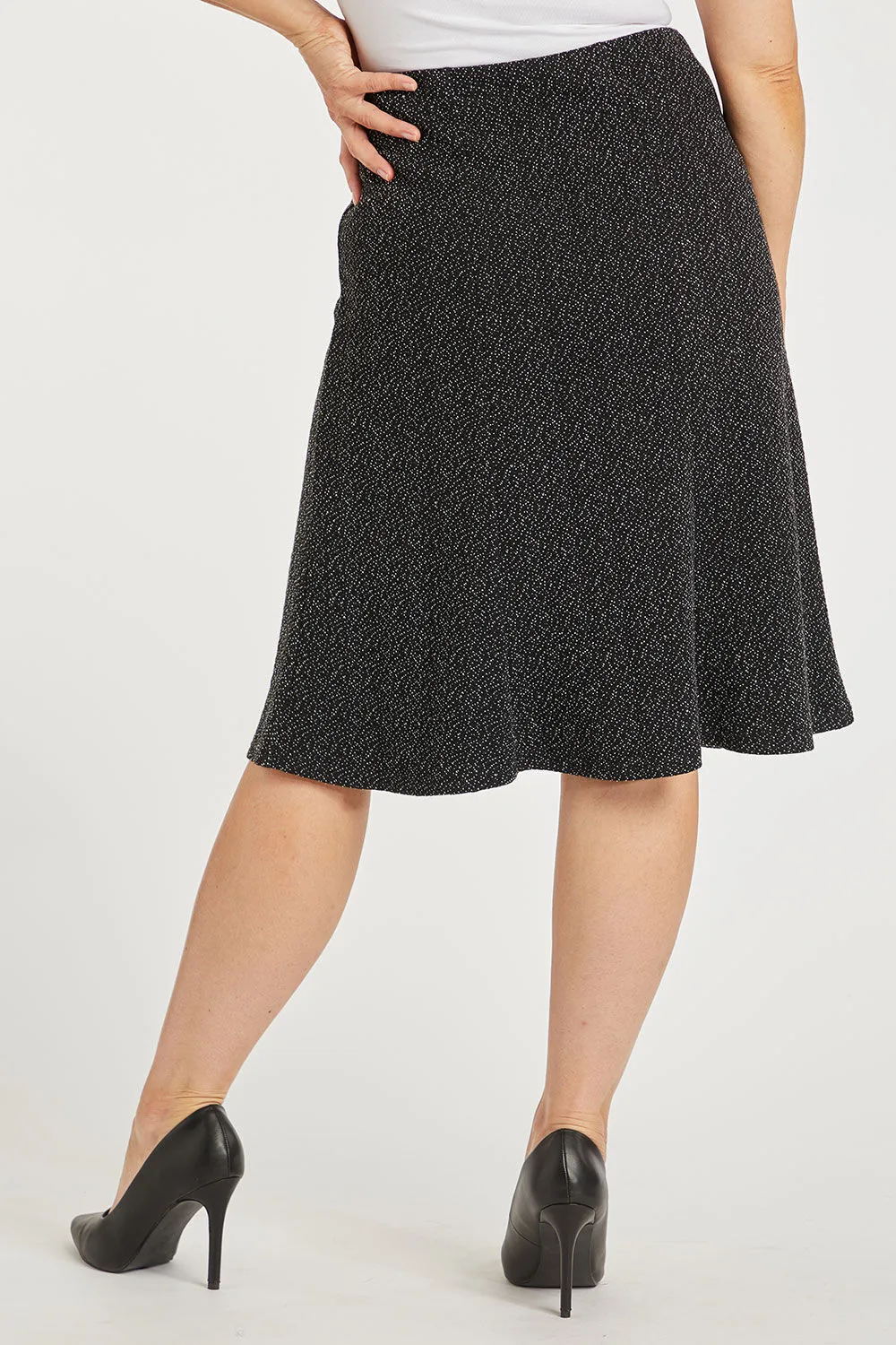 Textured Elasticated Skirt