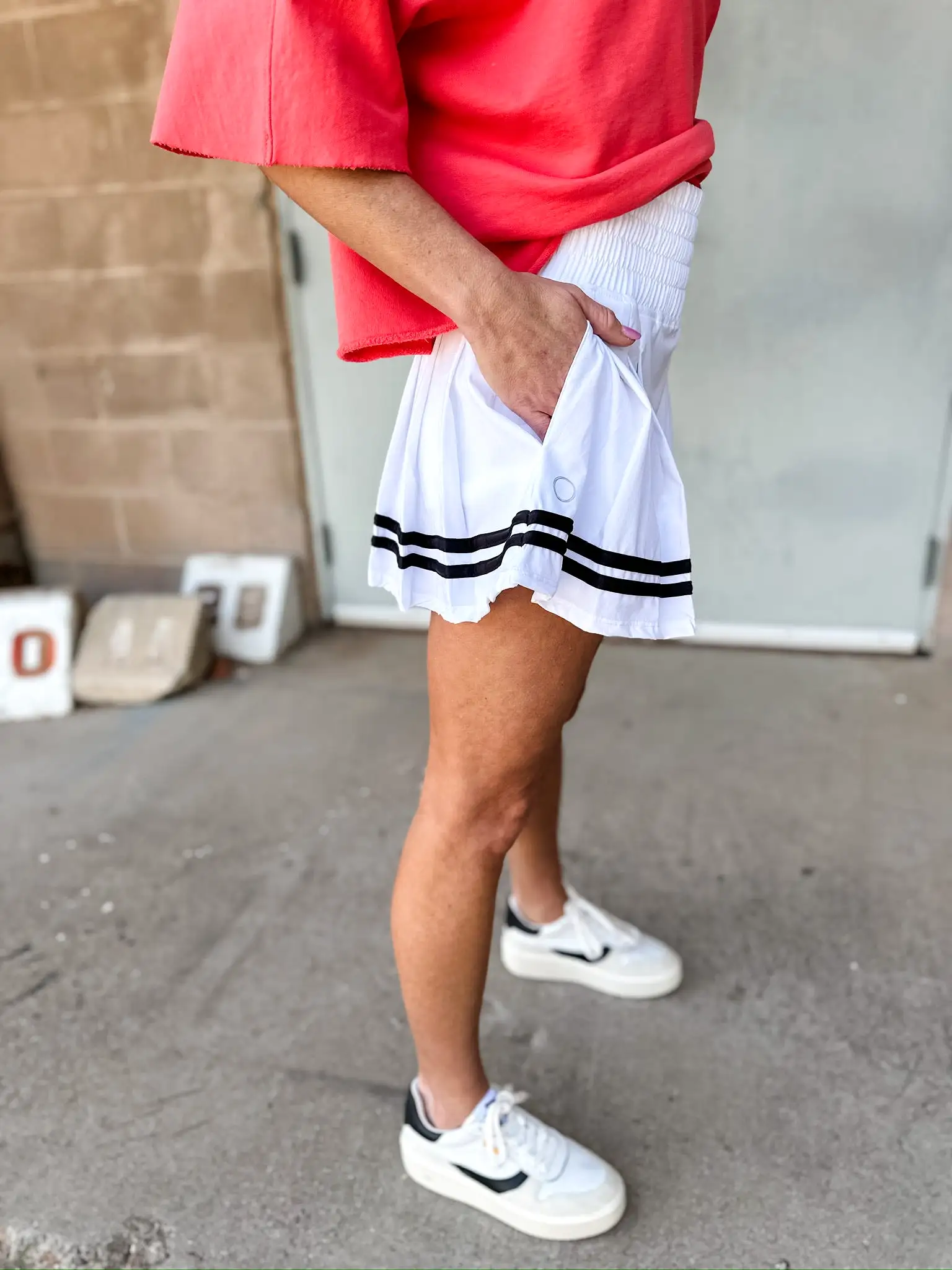 The Bubble - Monroe Skirt - White with Black