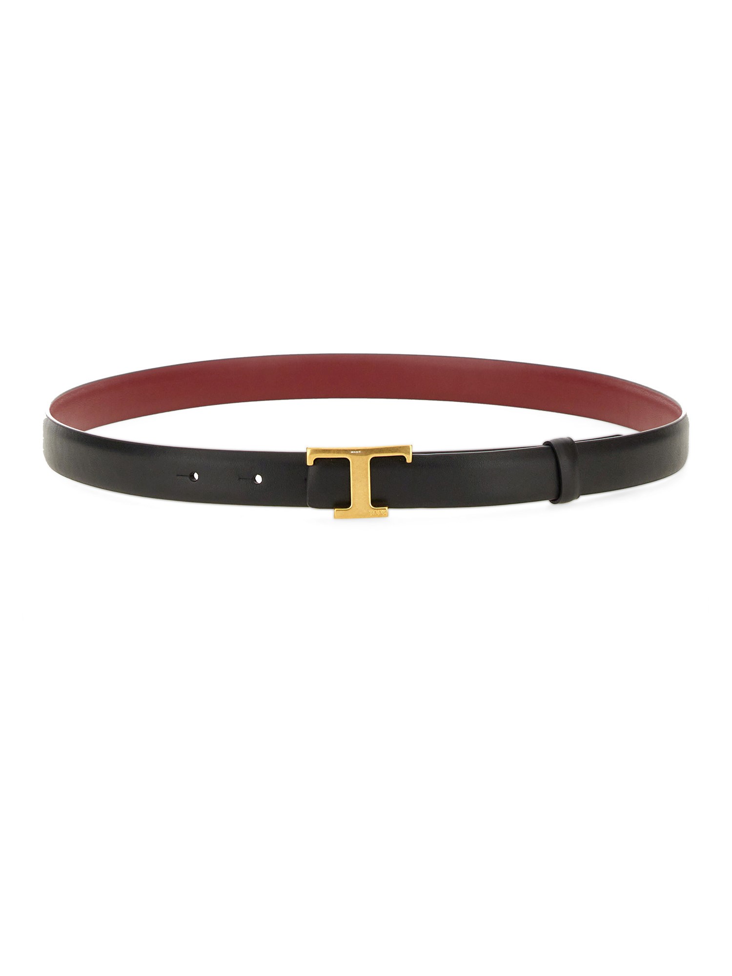 TOD'S    REVERSIBLE T TIMELESS LEATHER BELT