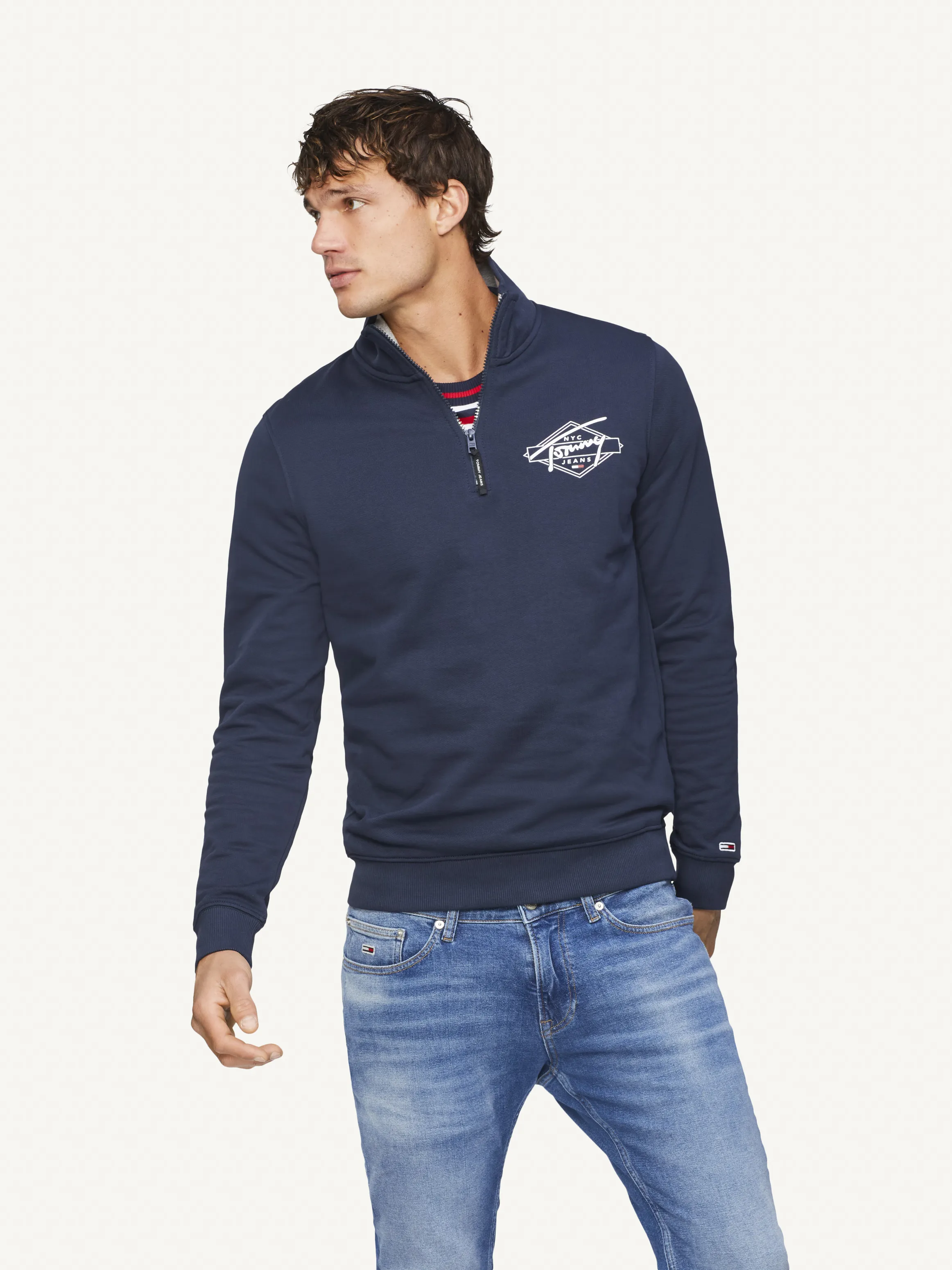 Tonal Mock Neck Sweatshirt | Sweatshirts & Hoodies | Tommy Hilfiger