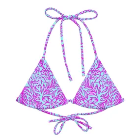 TRIANGLE STRING BIKINI TOP ECO - -LIMITED EDITION ORCHI ISLAND