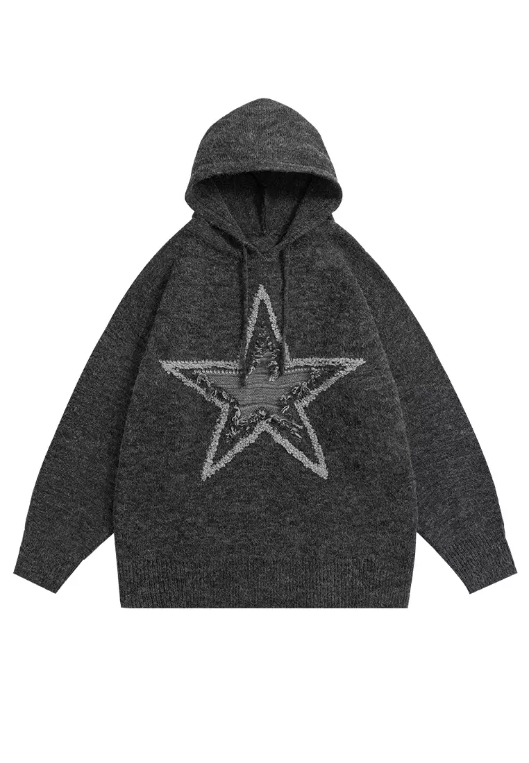 Twenty Eight Shoes Star Embroidery Casual Hoodies HH2946